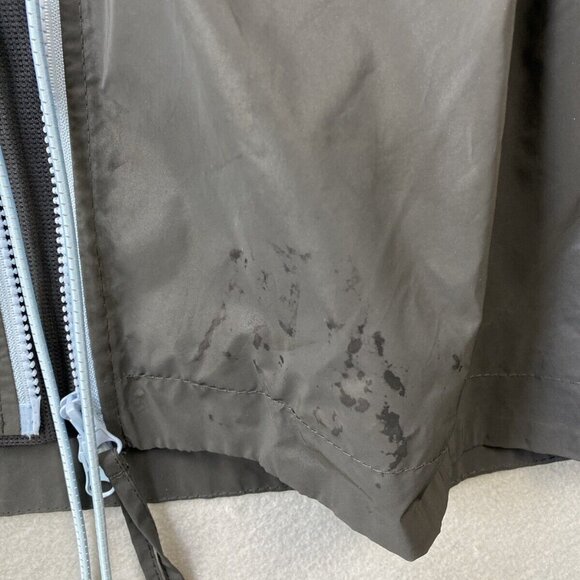 Fabletics Willow Reflective Jacket Womens XL Windbreaker Bomber Gray Stained - Picture 2 of 11